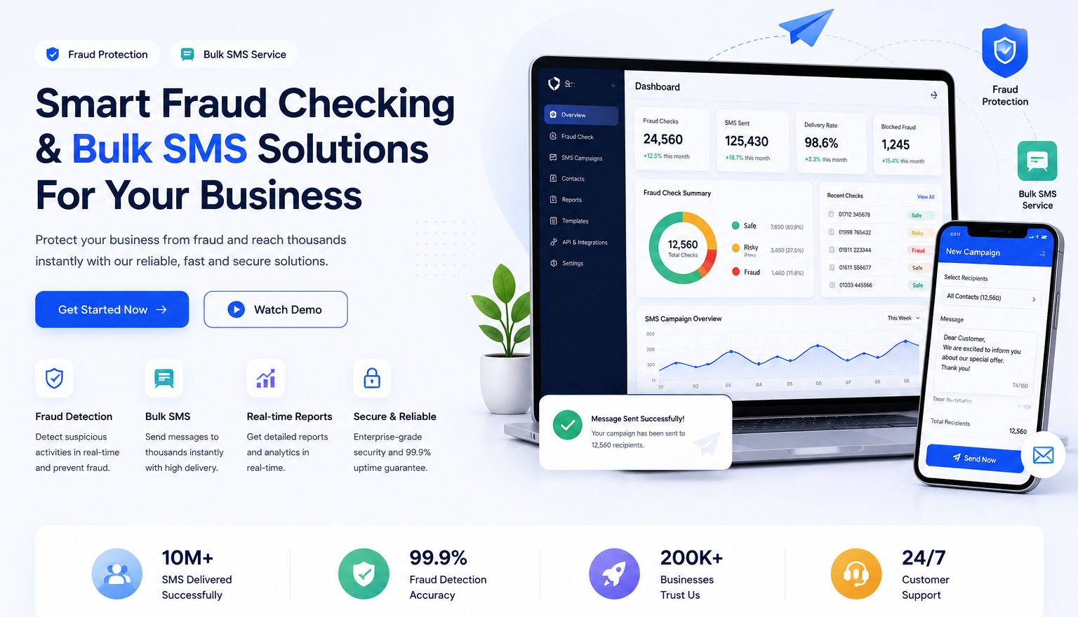 Smart fraud protection and messaging solutions